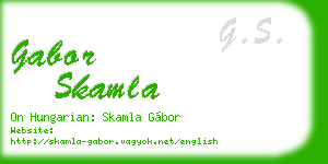 gabor skamla business card
